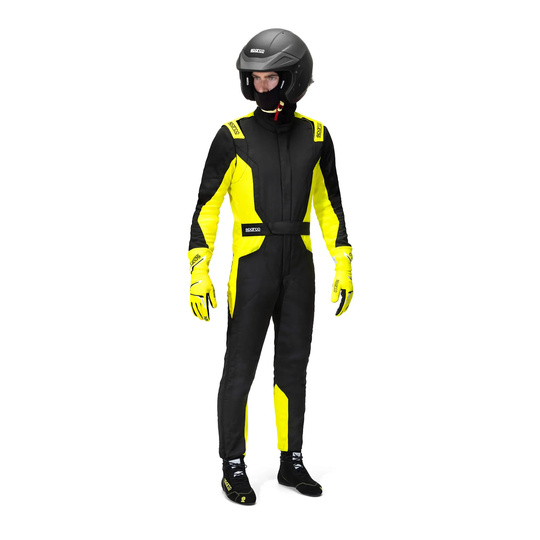 Combinaison Sparco Sprint Advanced noire/jaune (FIA)