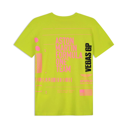 2025 Aston Martin Aramco F1 Mens Las Vegas T-Shirt