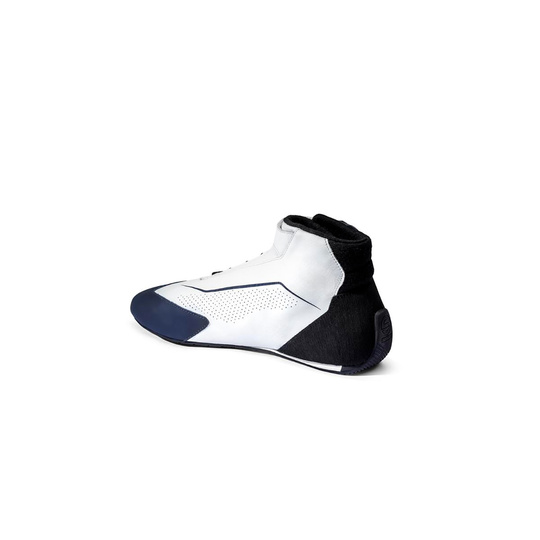 Sparco Skid MY25 Racing Shoes Navy Blue/White (FIA)