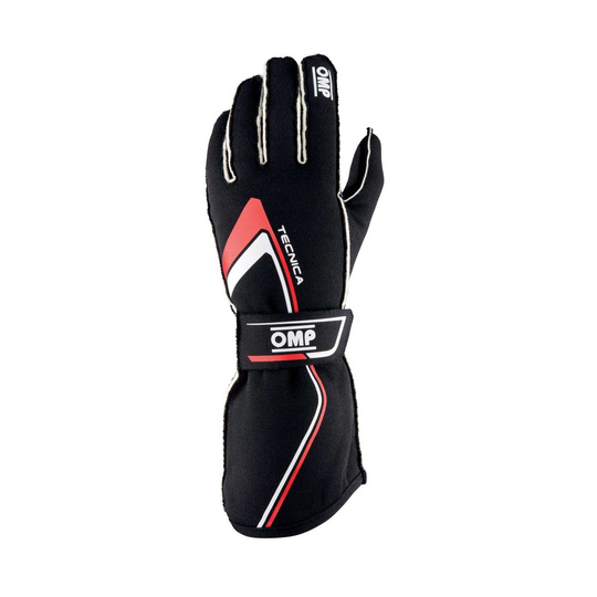 Gants OMP Tecnica MY21 noirs/rouges (FIA)