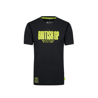 Aston Martin UK F1 Mens Silverstone T-shirt black