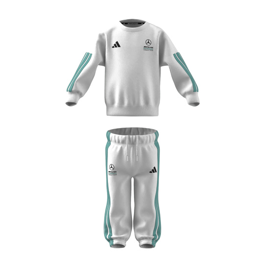 Ensemble bébé a manches longues DNA Mercedes AMG F1 blanc