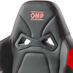 Silla de oficina OMP GS negro/rojo