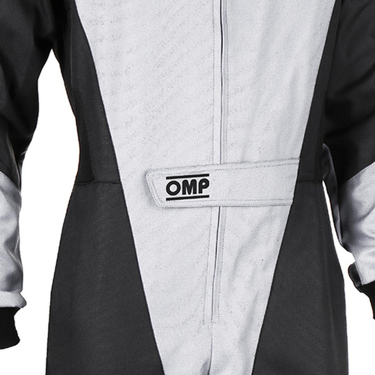 Combinaison karting OMP KS-3X noire/grise (FIA)