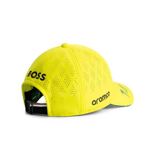 2025 Aston Martin Aramco F1 Mens Alonso Team Baseball Cap lime