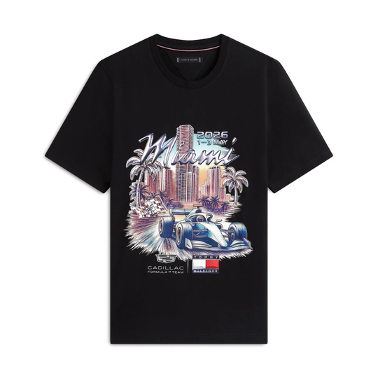 T-shirt Cadillac F1 Miami Graphic 2026 noir