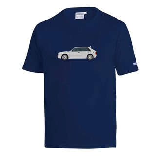 Camiseta Sparco Lancia HF Delta Integrale azul marino/blanca