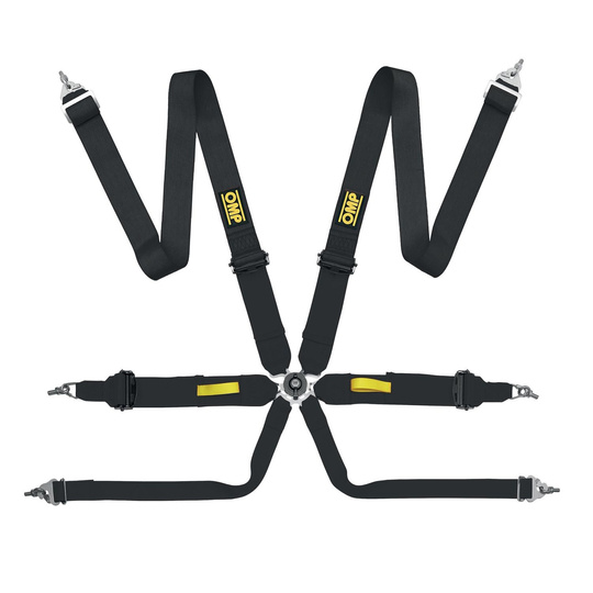 OMP Tecnica 3 6-Point Harness Black (FIA)