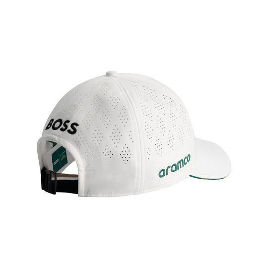 2025 Aston Martin Aramco F1 Mens Team Baseball Cap white