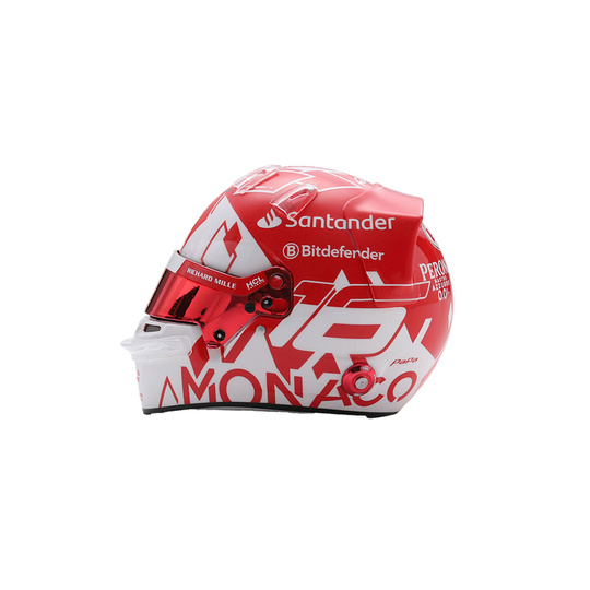 Casco en miniatura Scuderia Ferrari F1 Charles Leclerc 1:5 Monaco GP
