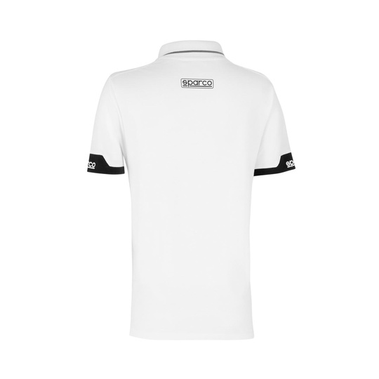 Polo de mujer ZIP Sparco blanco