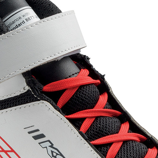 OMP KS-2X Racing Shoes White/Red (FIA)