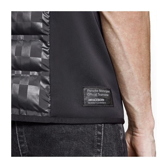 2025 Porsche Motorsport Men's Team Sleeveless Jacket Black