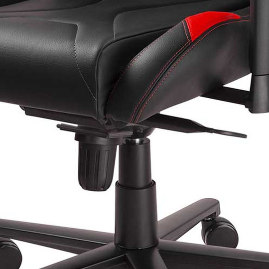 Silla de oficina OMP GS negro/rojo