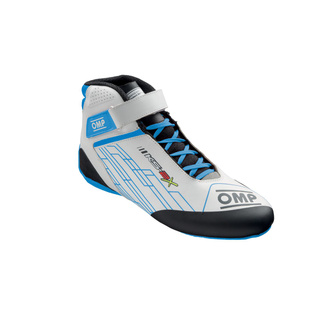 OMP KS-2X Racing Shoes White-Blue (FIA)