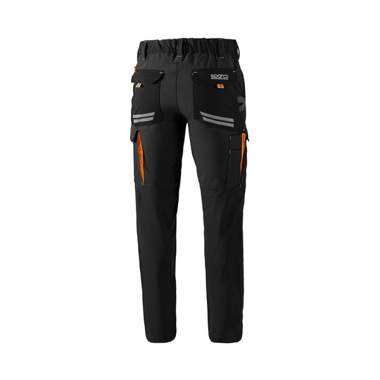 Sparco Italy TECH mechanic trousers black-orange