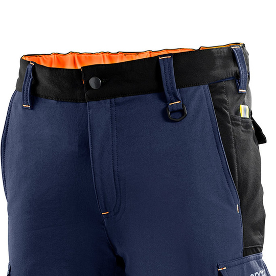 Sparco Tech Trousers Navy Blue/Orange