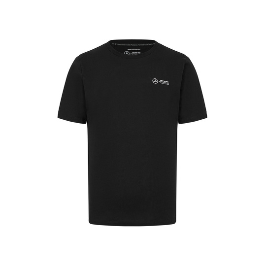 2024 Mercedes AMG Petronas F1 Men's Small Logo Black T-shirt