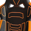 Silla de oficina OMP GS-X negro/naranja