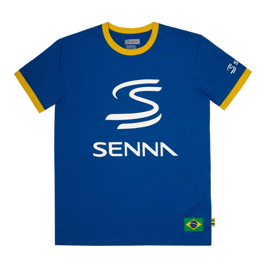 Camiseta Ayrton Senna Collection Ayrton Senna Legacy 2026 azul
