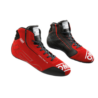 OMP Italy TECNICA my2025 Racing Shoes Black/Red (FIA )