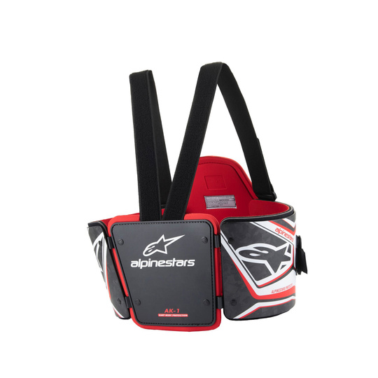 Alpinestars Italy AK-1 (FIA) Kids' Rib Protection Vest black-red