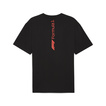 Camiseta Hombre Essential Relaxed Logo negra Formula 1 2025