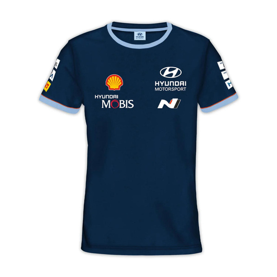 2024 Hyundai Motorsport Mens T-Shirt Team WRC Blue 