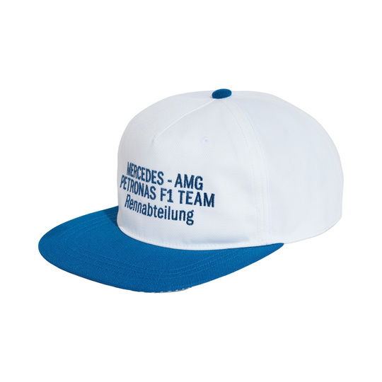 Casquette à visière plate Mercedes AMG F1 Blue Wonder 2026
