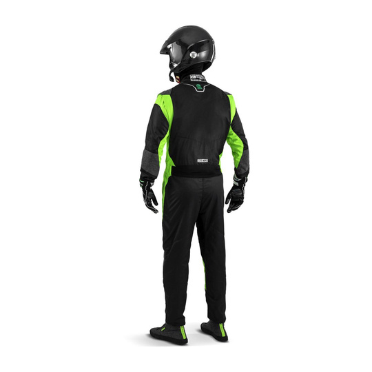 Combinaison Sparco Futura noire/verte (FIA)
