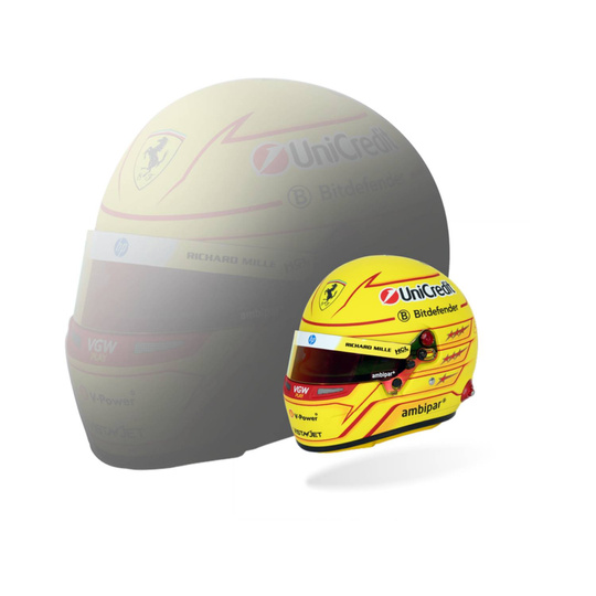 Casco en miniatura Scuderia Ferrari F1 Lewis Hamilton 1:2