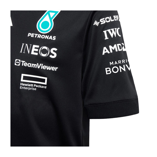 2025 Mercedes AMG Petronas F1 Kids T-shirt Team black