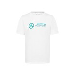2024 Mercedes AMG Petronas F1 Men's Large Logo White T-shirt