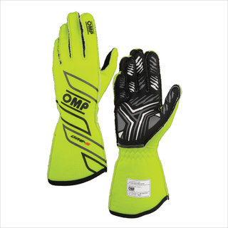 OMP Italy ONE-S MY25 Racing Gloves Yellow (FIA)