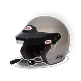 Bell Europe MAG Rally Hans Open Face Helmet Silver (FIA)