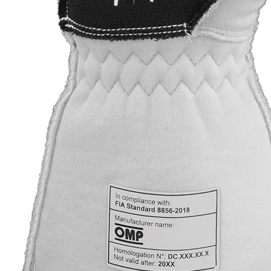 Guantes OMP One-S MY25 blancos (FIA)