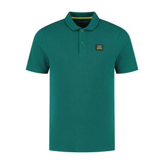 Aston Martin F1 Tech Waffle Polo Shirt Green