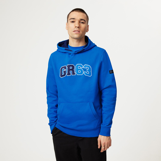  Men's Hoodie George Russell Hoodie Blue Mercedes AMG F1