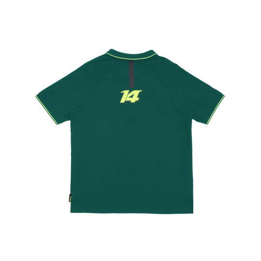 Aston Martin UK F1 Mens Alonso Kimoa Polo shirt green