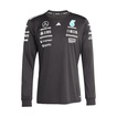 T-shirt à manches longues Team Mercedes AMG F1 noir