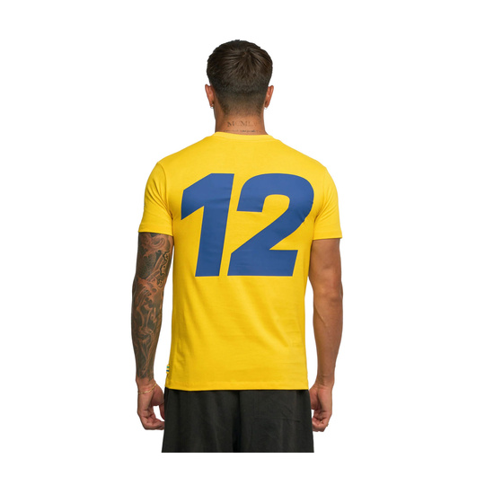 2025 Ayrton Senna F1 Collection Mens Hashtag T-Shirt yellow