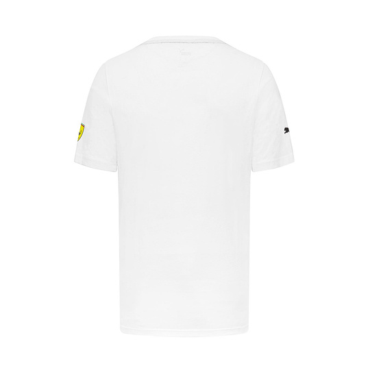 Ferrari F1 Mens Leclerc Driver T-shirt White