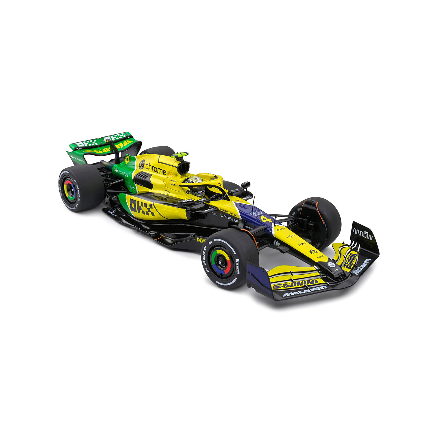 McLaren MCL38 1:18 Model Car Lando Norris Monaco GP