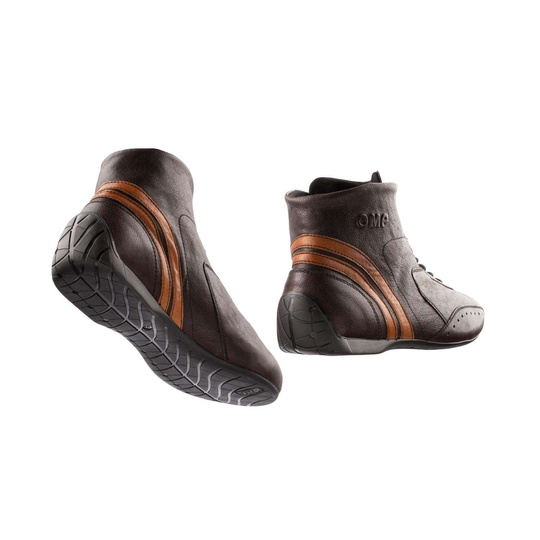 Botas OMP Carrera MY21 marrón oscuro (FIA)