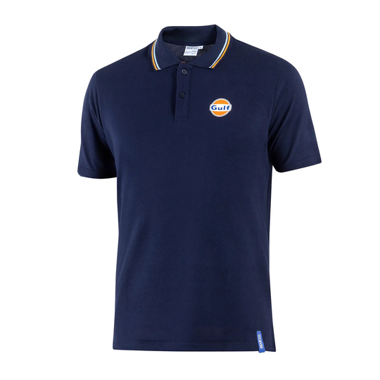Men's Sparco GULF navy blue polo shirt