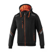 Sweat à capuche zippé Sparco Tech noir/orange