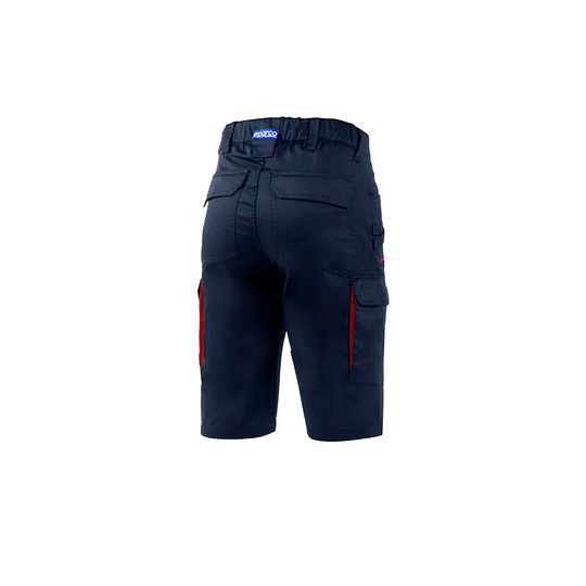 Pantalones cortos Sparco FTW Hawaii azul marino/rojos