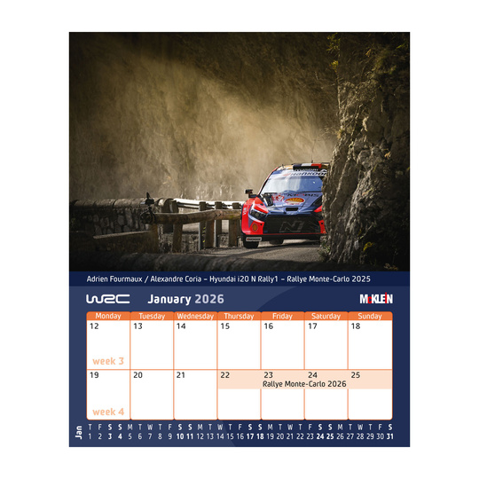 Calendario de escritorio McKlein 2026 "History meets the Present"