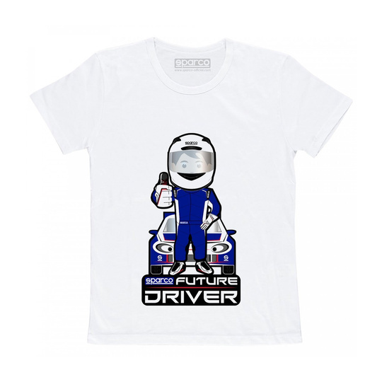 T-shirt Sparco Future Driver enfant blanc