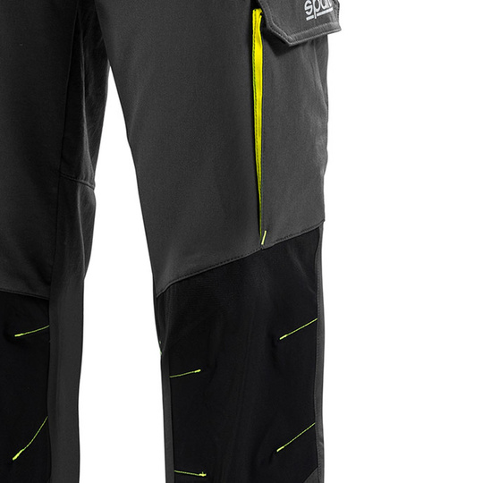 Pantalon Sparco Tech gris/jaune